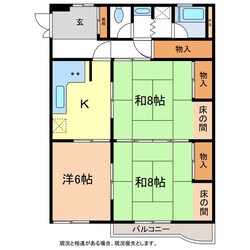 高梨コーポラスの物件間取画像